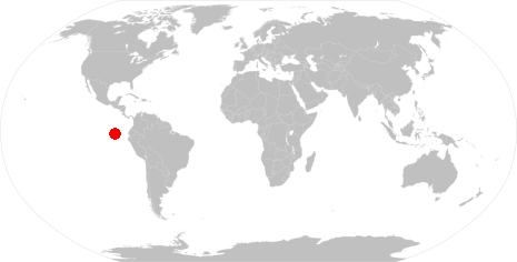 Un punto en el mapa mundial.