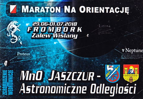 Naklejka - Jaszczur, Astronomiczne Odległości